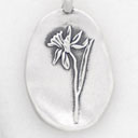 December Birth Flower Charm (Sterling Silver)