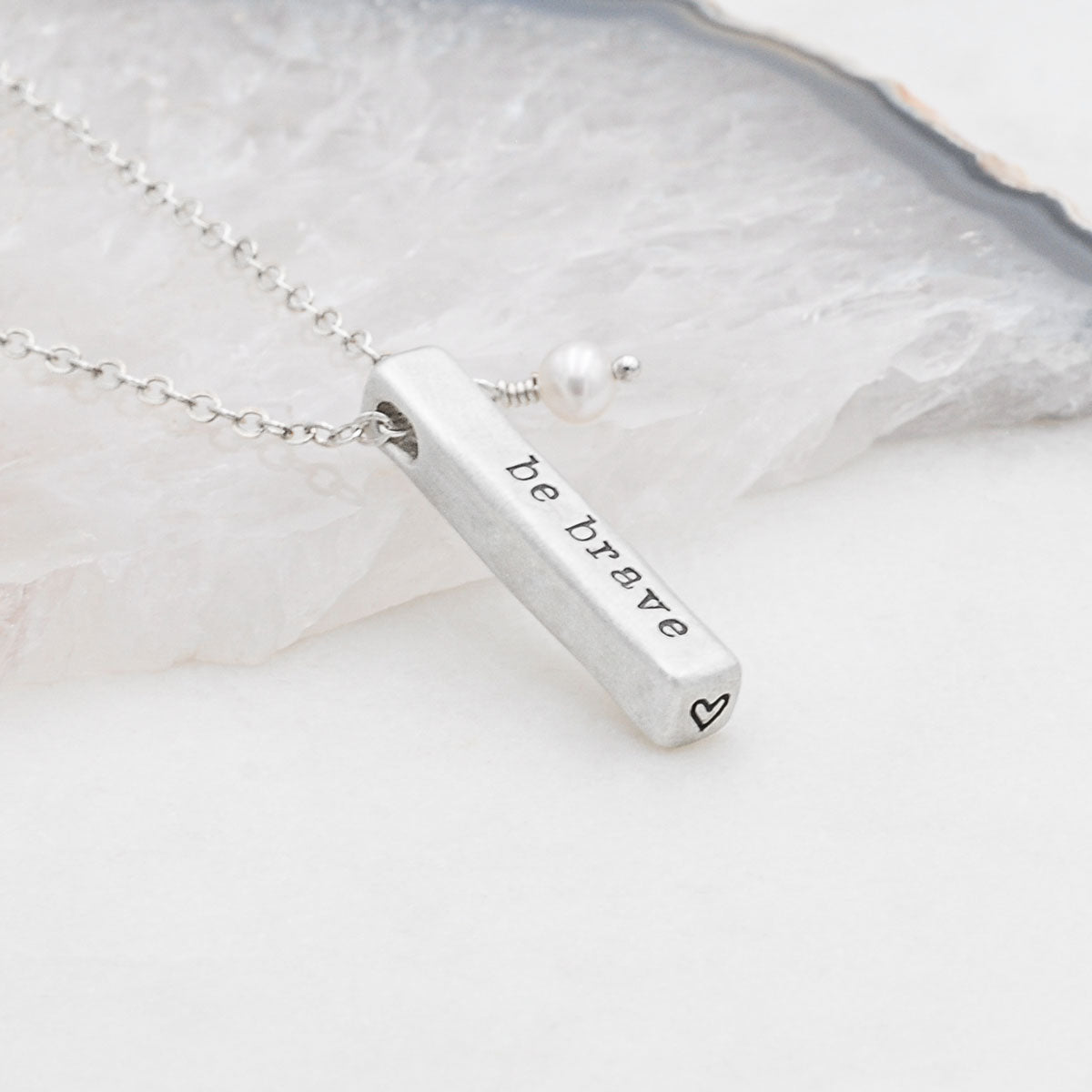 What Matters Most Necklace - 1 Side (Sterling Silver)