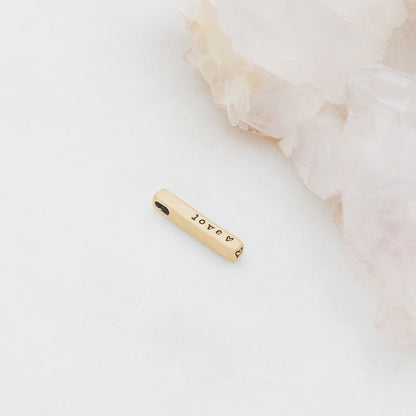 Word of the Year Charm - 1 Side (14K Solid Gold)