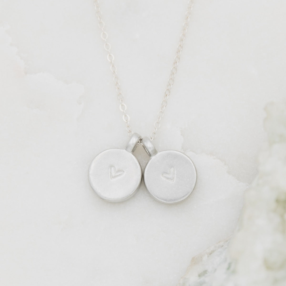 Typewriter Initial Necklace (Pewter)
