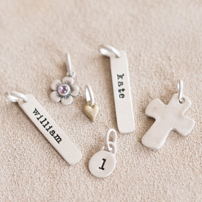 Sunburst Buildable Charm Necklace (Sterling Silver)