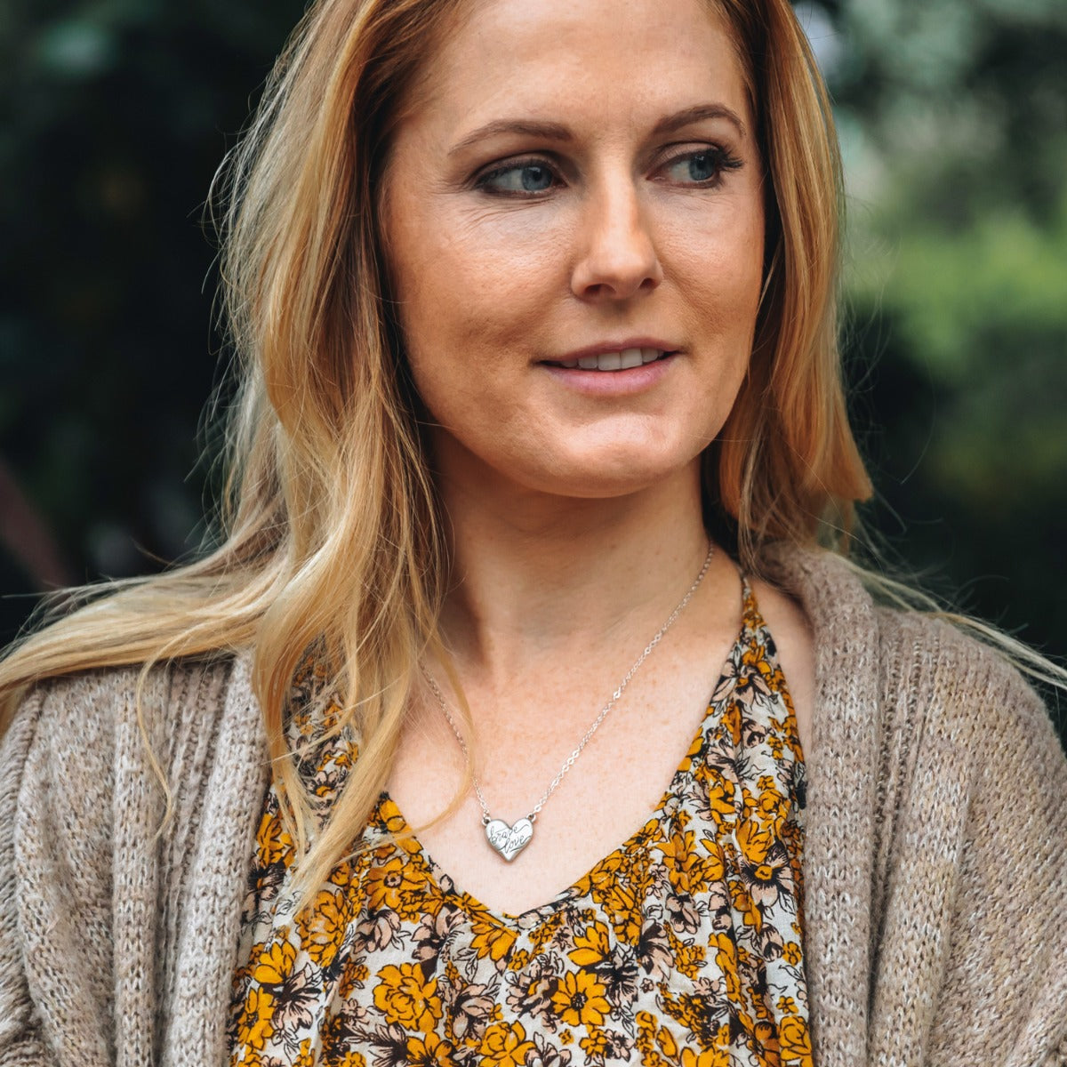 Brave Love® Emblem Necklace (Pewter) - Lisa Leonard Designs