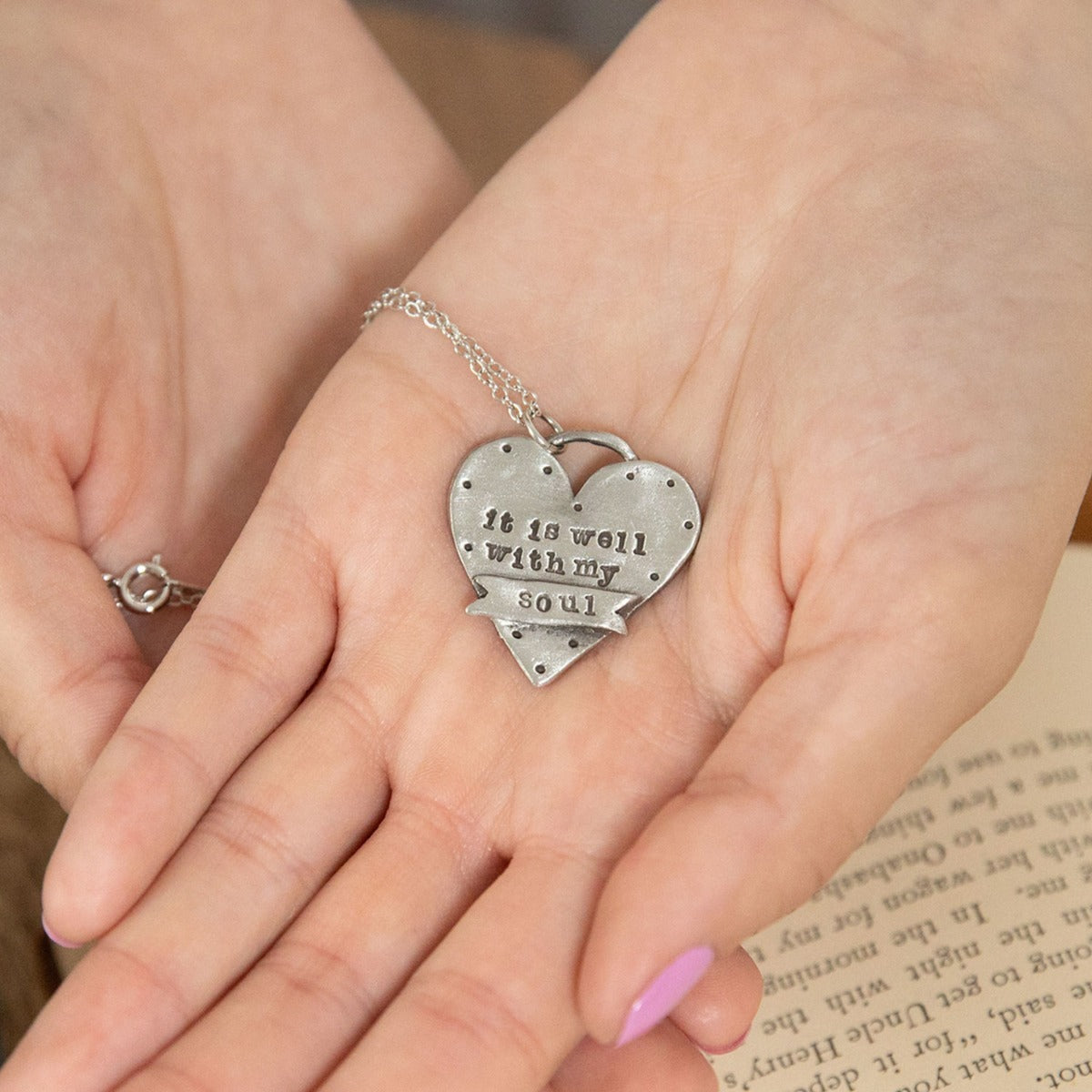 Well With My Soul Necklace (Pewter)