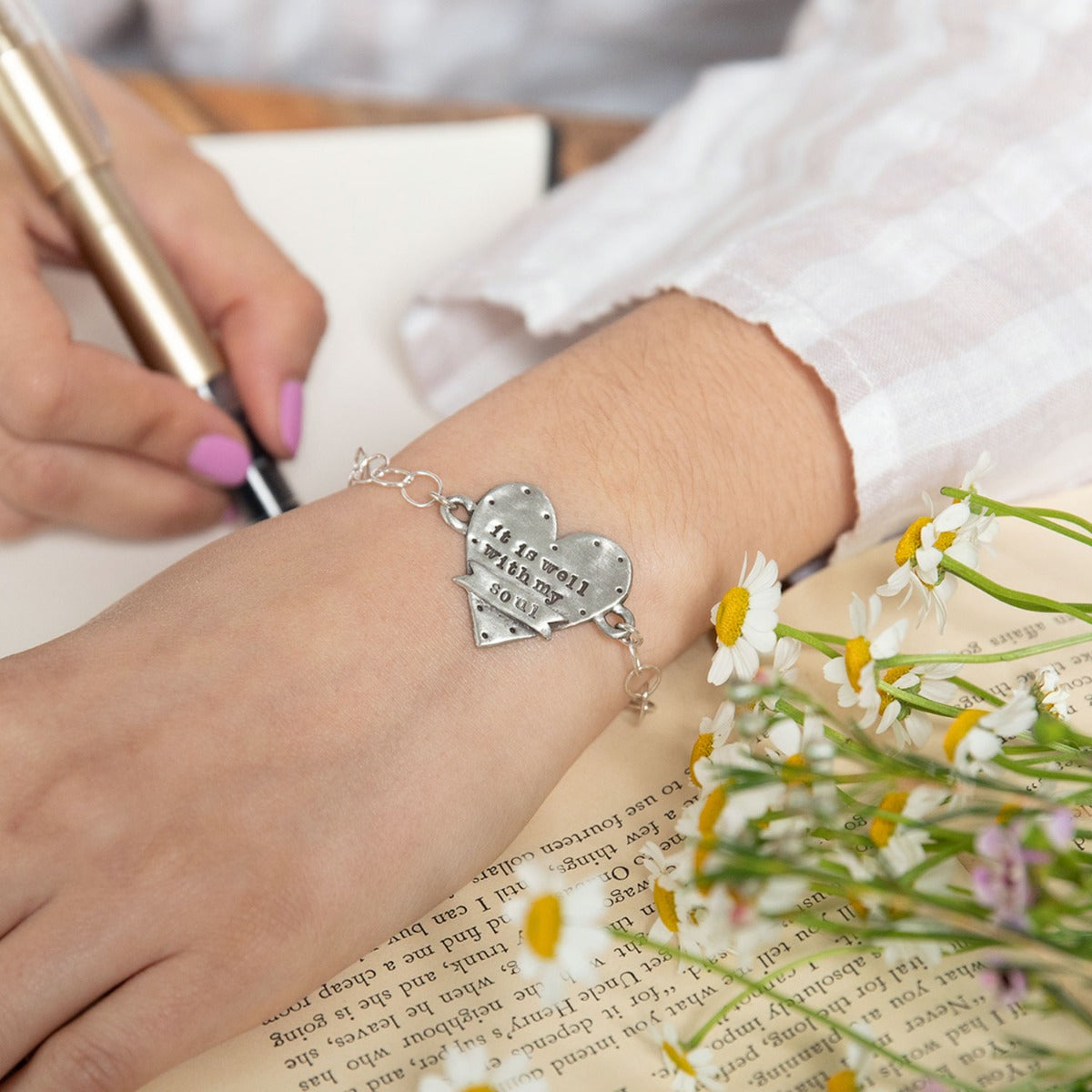 Well with My Soul Bracelet (Pewter)