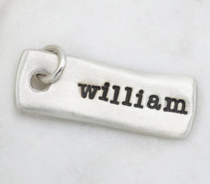 Skinny Wavy Tag (Sterling Silver)