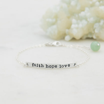 Carry My Heart Bracelet (Sterling Silver)