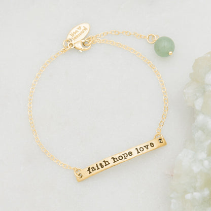 Carry My Heart Bracelet (14K Solid Gold)