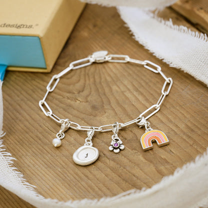 Large Oval Link Bracelet Chain (Sterling Silver)