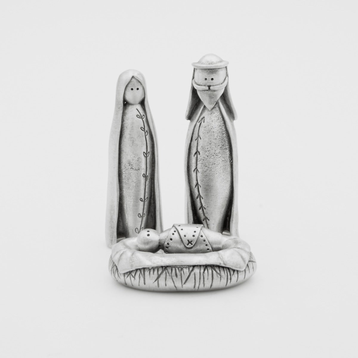 Holy Family Nativity Figurine Set (pewter)