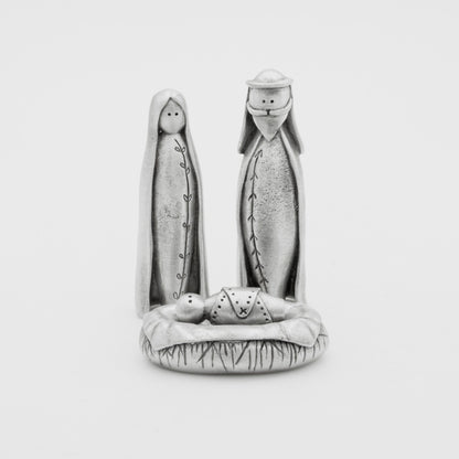 Holy Family Nativity Figurine Set (pewter)
