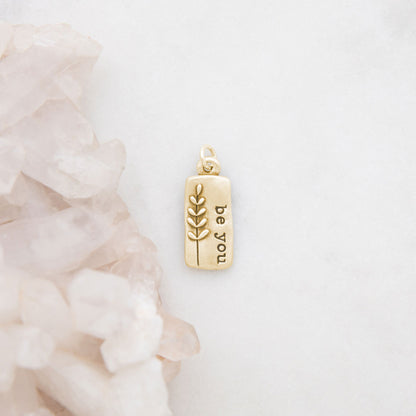 Leaf Charm (10K Solid Gold)