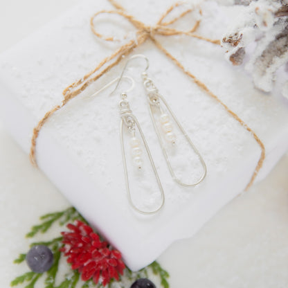 A Mother's Love Pearl Earrings (Sterling Silver)