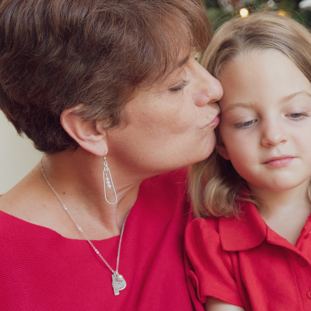 A Mother's Love Pearl Earrings (Sterling Silver)