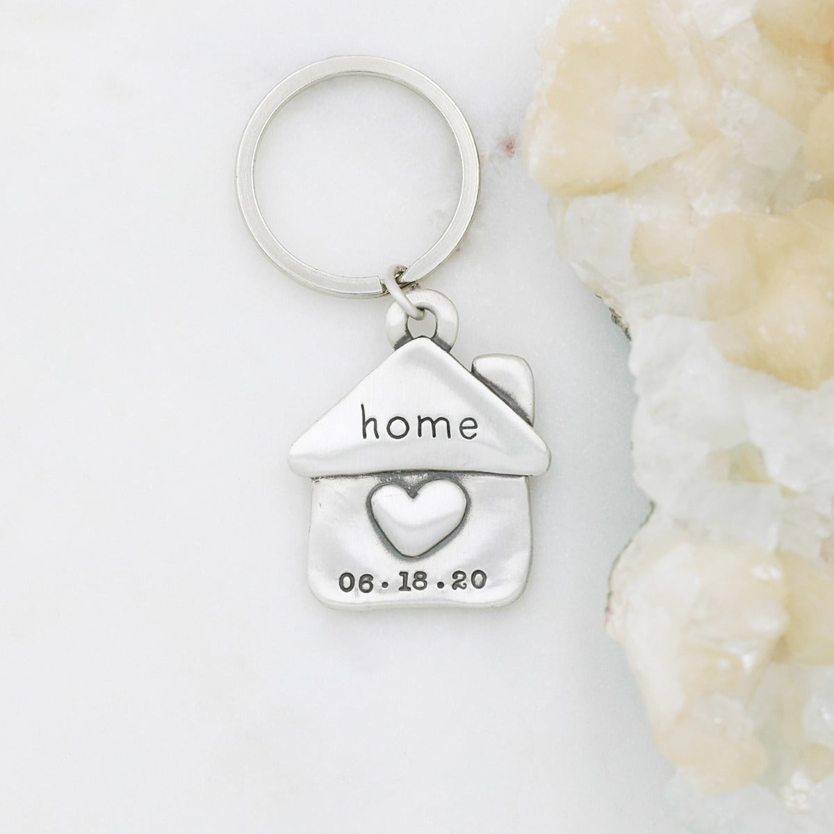 We Are Home Keychain (Sterling Silver)