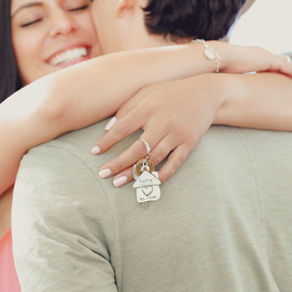 We Are Home Keychain (Sterling Silver)