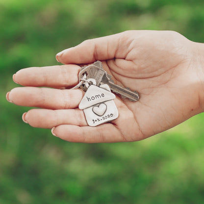 We Are Home Keychain (Sterling Silver)