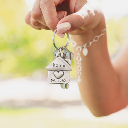 We Are Home Keychain (Sterling Silver)