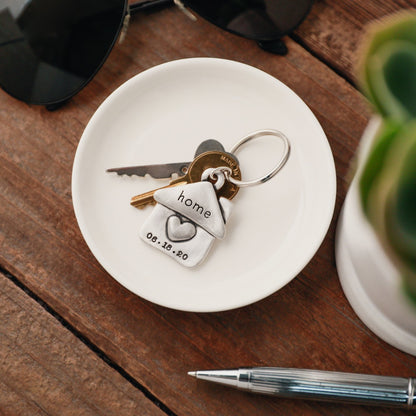 We Are Home Keychain (Sterling Silver)