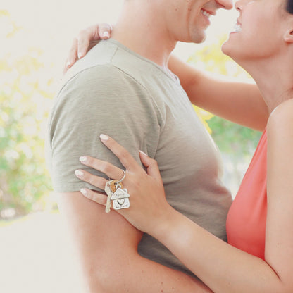 We Are Home Keychain (Sterling Silver)