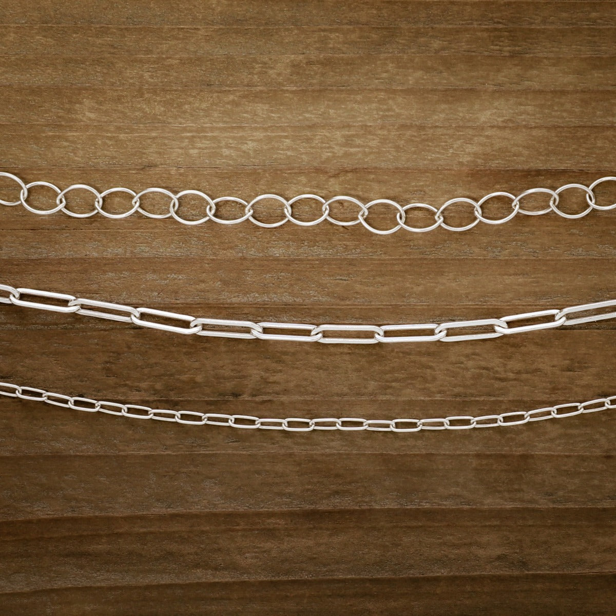Large Oval Link Bracelet Chain (Sterling Silver)