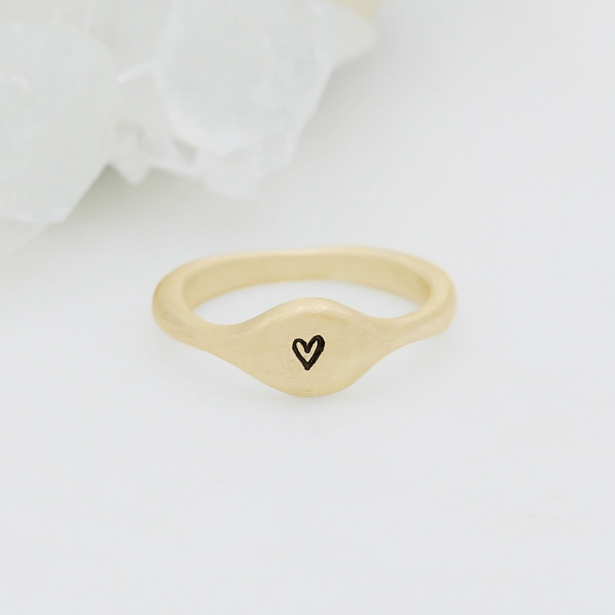 Initial Stacking Ring (10K Solid Gold)