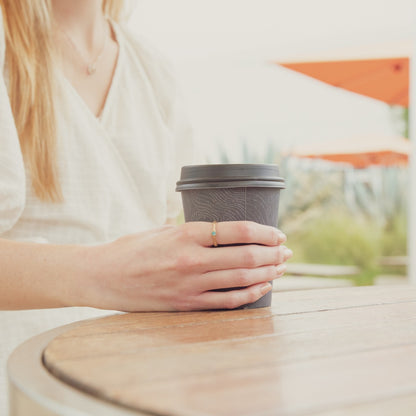 Bezel Birthstone Ring (14K Solid Gold)