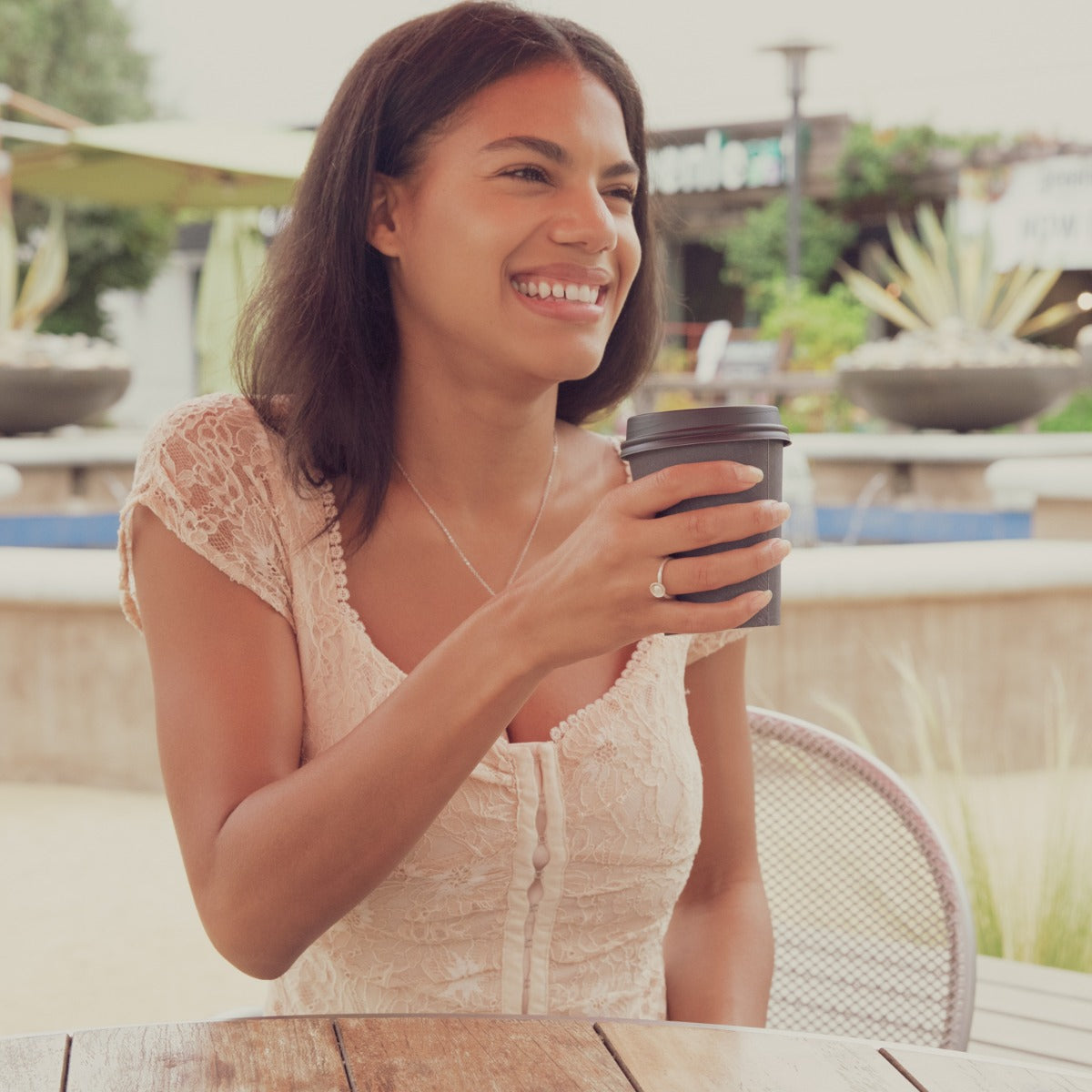 Nesting Freshwater Small Pearl Ring (Sterling Silver)