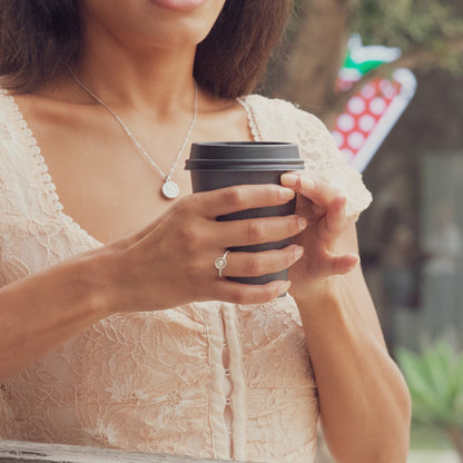 Nesting Freshwater Small Pearl Ring (Sterling Silver)