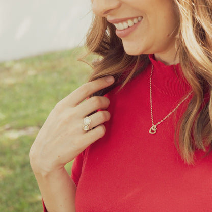 Nesting Freshwater Small Pearl Ring (Sterling Silver)