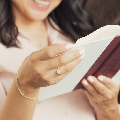 Nesting Freshwater Small Pearl Ring (14K Solid Gold)