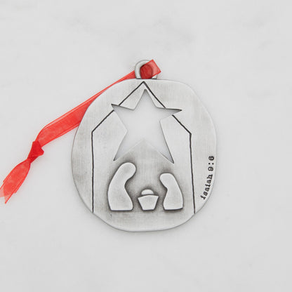 Nativity Ornament (Pewter)