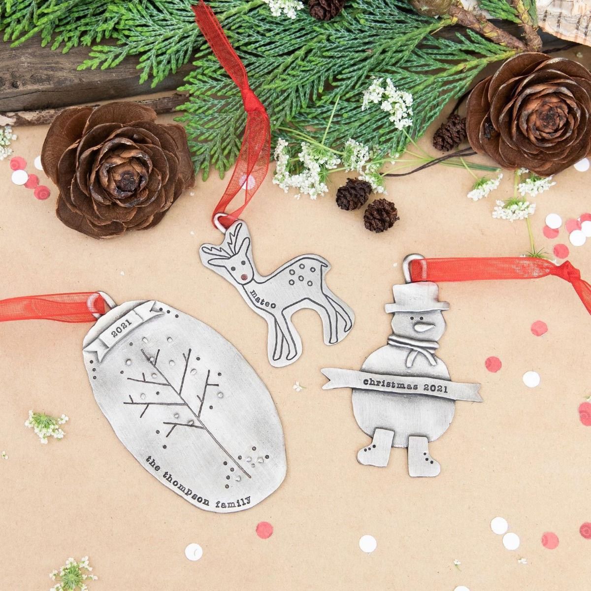 Snowman Ornament (Pewter)