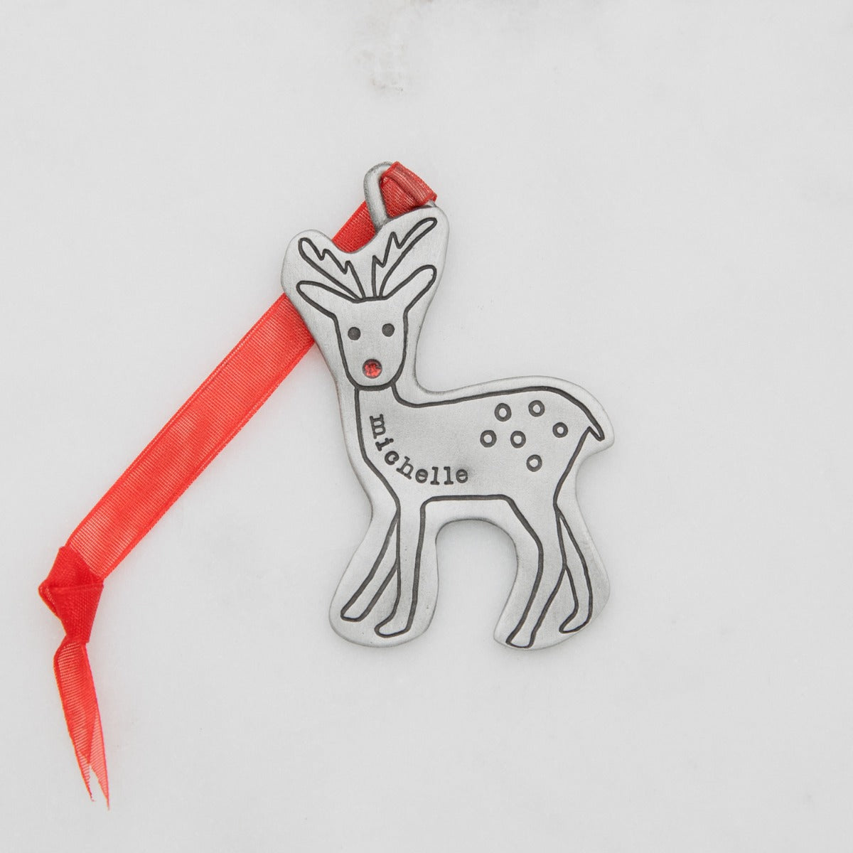 My Reindeer Ornament (Pewter)