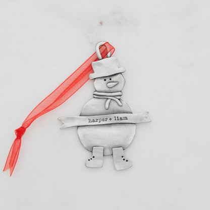 Snowman Ornament (Pewter)