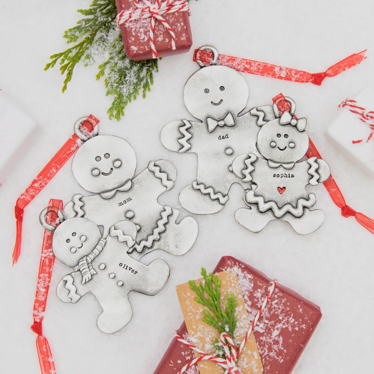 Gingerbread Girl Ornament (Pewter)