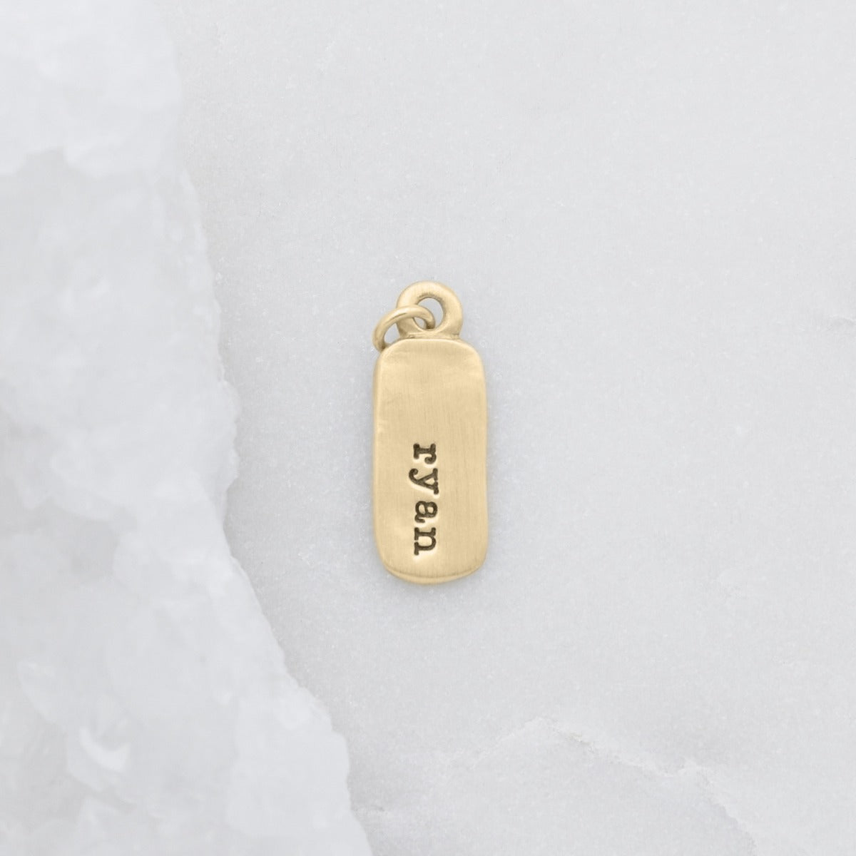 Rounded Corners Tag (10K Solid Gold) - Lisa Leonard Designs