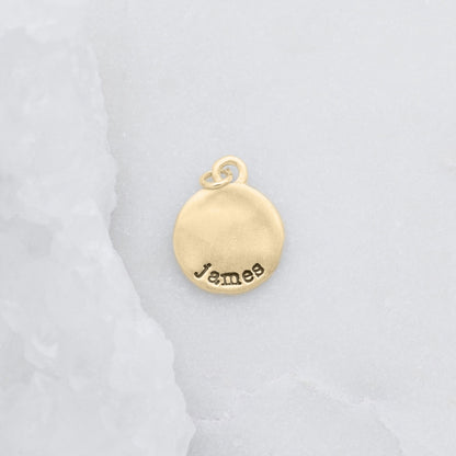 Round Tag (14K Solid Gold)