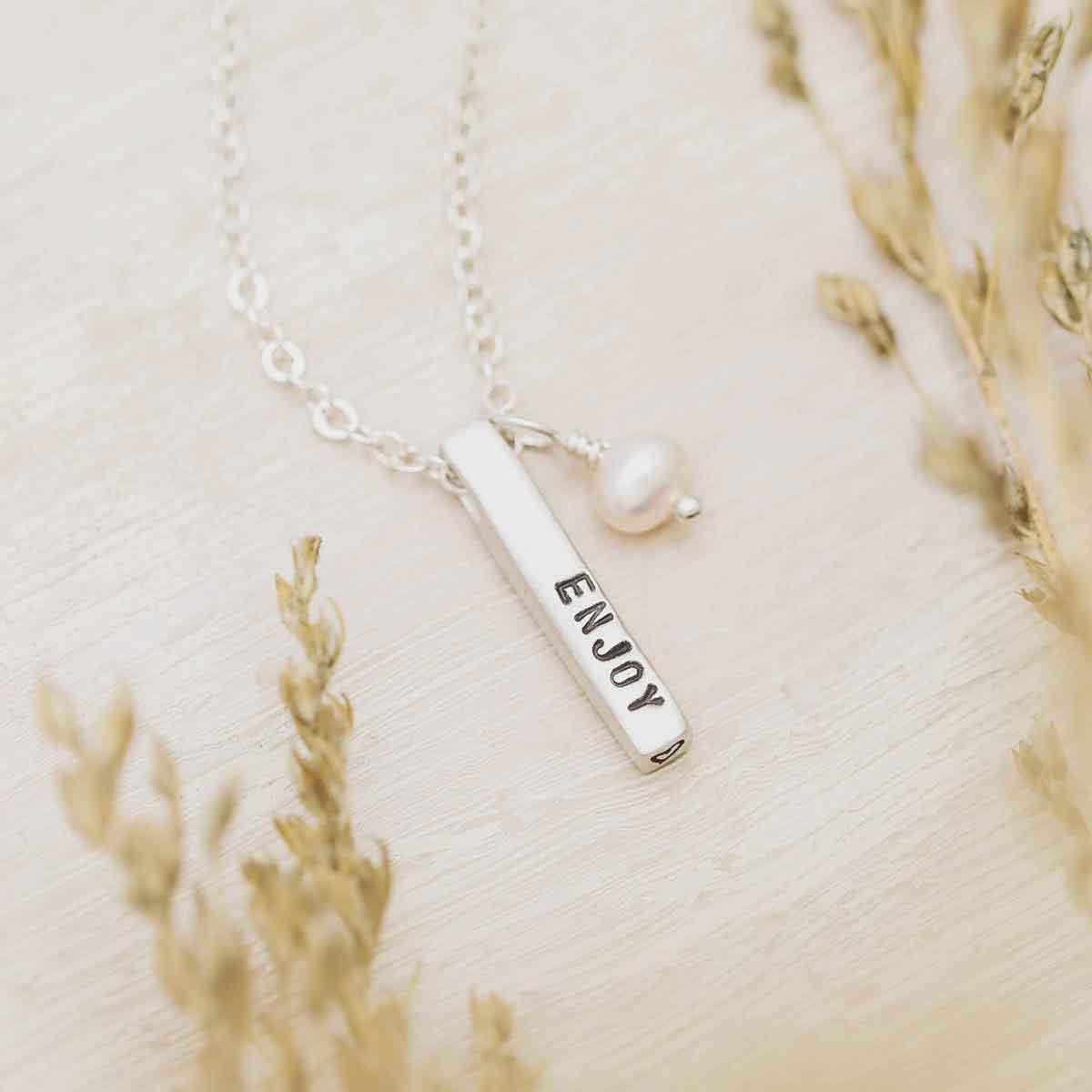 Word of the Year Necklace - 2 Sides (Sterling Silver)