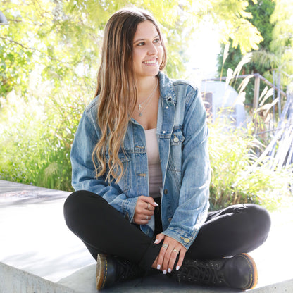 Birthstone Bloom Necklace (Sterling Silver)