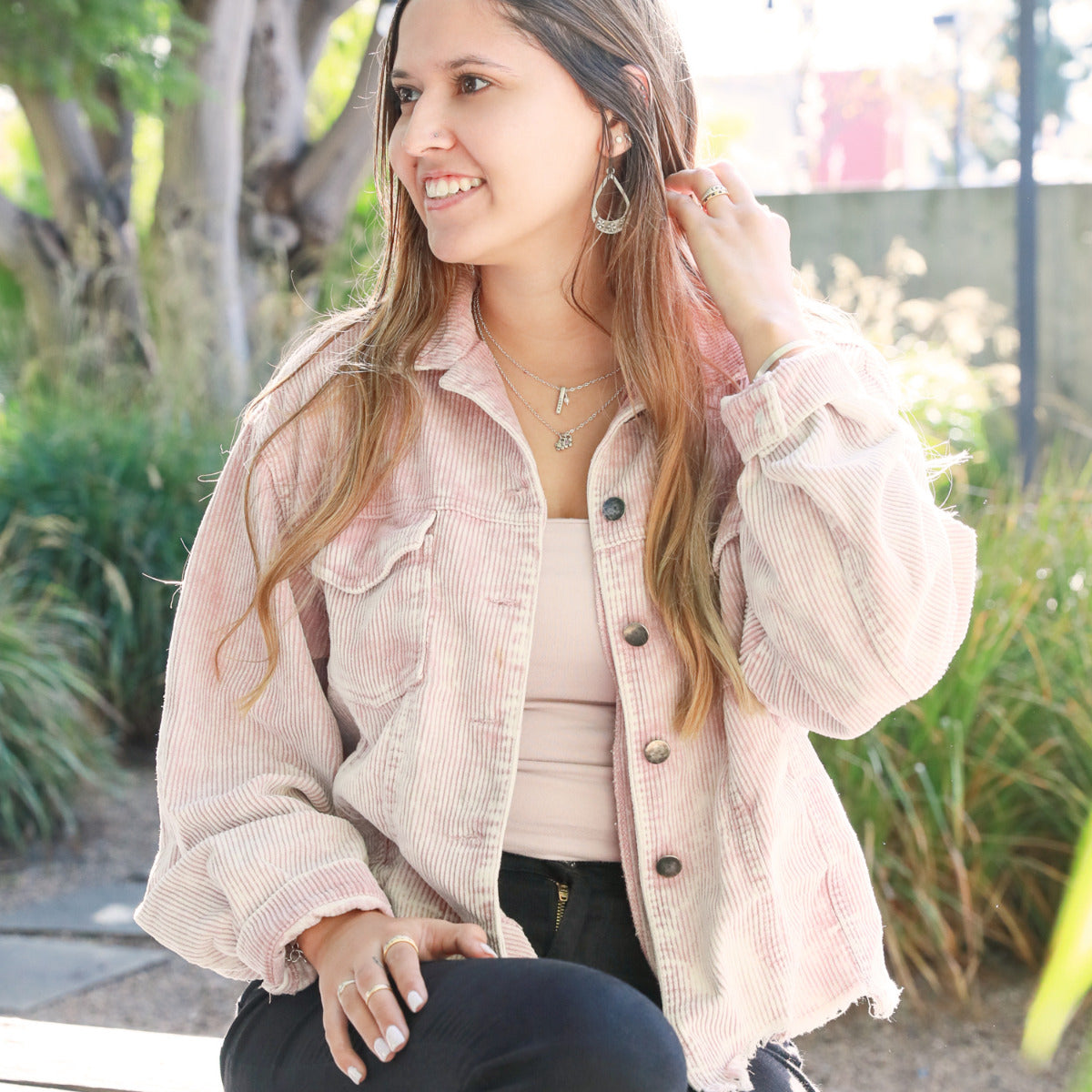 Birthstone Bloom Necklace (Sterling Silver)