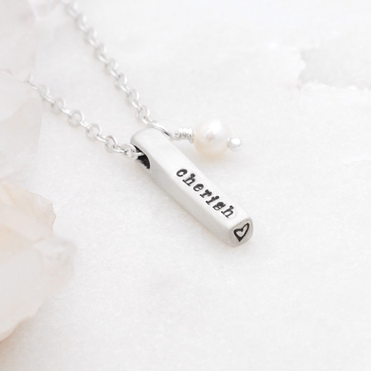 Word of the Year Necklace - 1 Side (Sterling Silver)