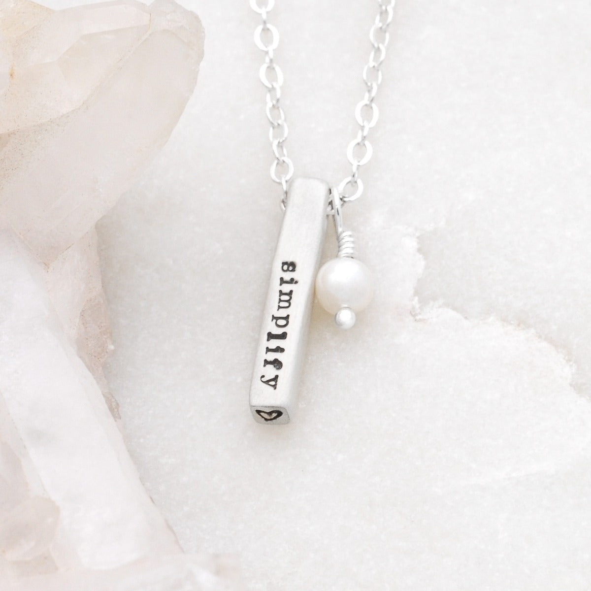 Word of the Year Necklace - 2 Sides (Sterling Silver)