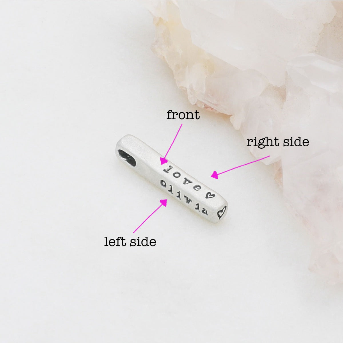 Word of the Year Charm - 3 Sides (Sterling Silver)