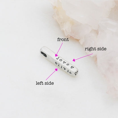Word of the Year Charm - 3 Sides (Sterling Silver)