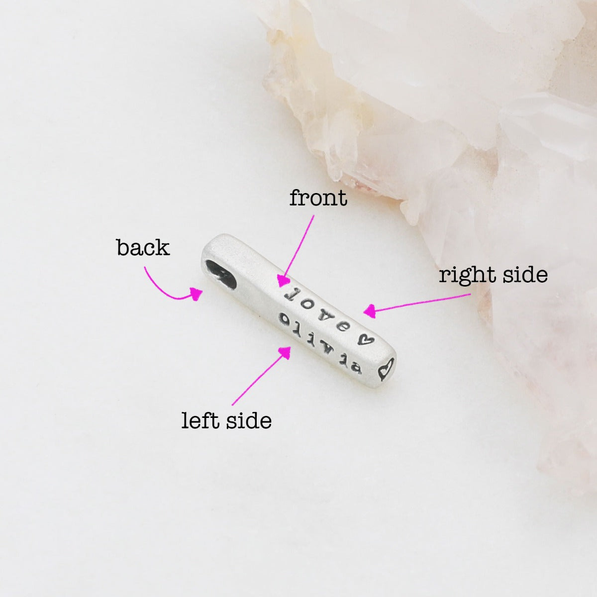 Word of the Year Charm - 1 Side (Sterling Silver)