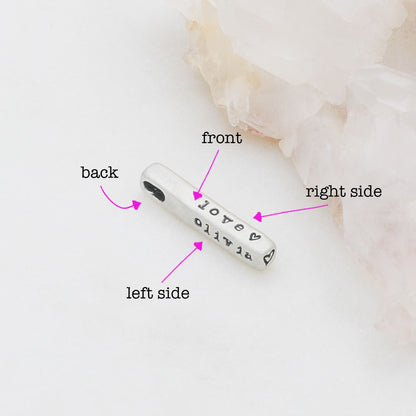 Word of the Year Charm - 1 Side (Sterling Silver)