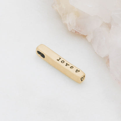 Word of the Year Charm - 1 Side (10K Solid Gold)