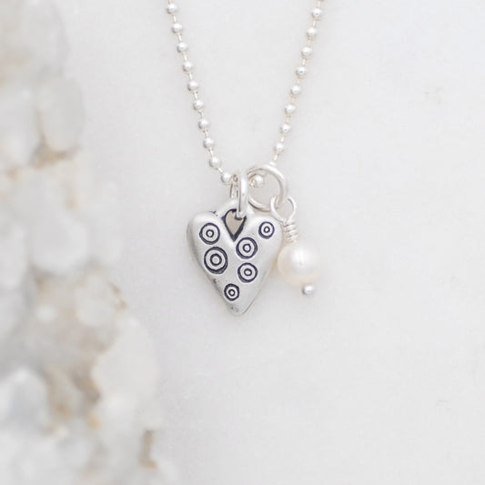 Light + Bright Hearts Necklace (Sterling Silver)