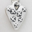 Kisses Heart Charm (Sterling Silver) - Lisa Leonard Designs