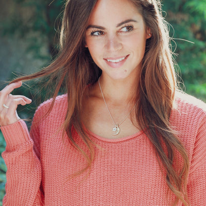 Twinkle Little Stars Necklace (Sterling Silver & Brass)